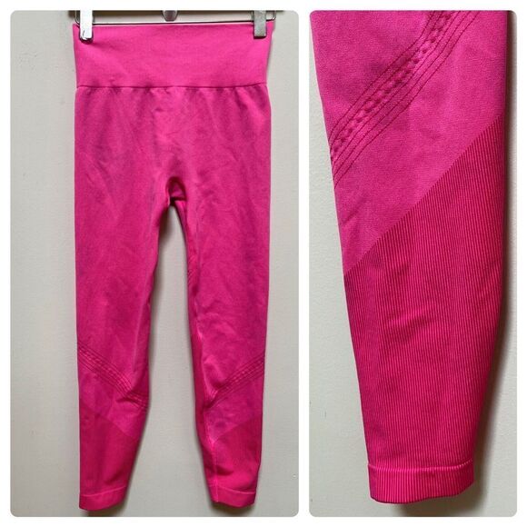 JoyLab Pink Active Seamless Textured Leggings Size Small - Picture 1 of 10